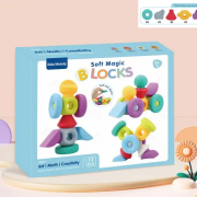 Παιχνίδι κατασκευών DIY με τουβλάκια καουτσούκ – 6643 – 345243