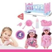 Κούκλα μωρό με κρεβατάκι και αξεσουάρ φροντίδας – K007-30 – 345361