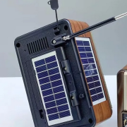 Επαναφορτιζόμενο ραδιόφωνο Retro με ηλιακό πάνελ – RX-836S-S – 370083 – Gold