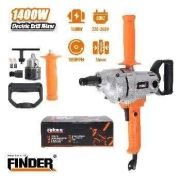 Ηλεκτρικός αναδευτήρας χρωμάτων/κονιαμάτων & τρυπάνι – 1400W – Finder – 197374