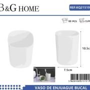 Θήκες οδοντόβουρτσας πλαστικές σε σετ 5Χ – White – 21519