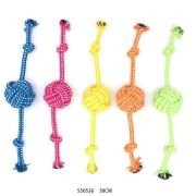 Παιχνίδι σκύλου σχοινί με μπάλα – 30cm – 12pcs – 550536