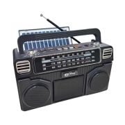 Επαναφορτιζόμενο ραδιόφωνο με ηλιακό πάνελ – PX-730BTS – 457309 – Black