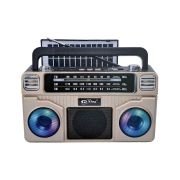 Επαναφορτιζόμενο ραδιόφωνο με ηλιακό πάνελ – PX-730BTS – 457309 – Gold