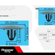 Σετ συνδετήρες αυτοκινήτου – 10pcs – R-F16101-24 – 180870