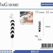 Σφουγγάρια μπάνιου δίχτυ σε σετ 6Χ – Black – 24974