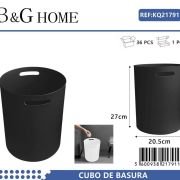 Κάδος απορριμμάτων μπάνιου πλαστικός – Black – 21791