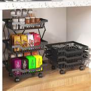 Τροχήλατη ραφιέρα τροφίμων κουζίνας – 1026-3 – 522107