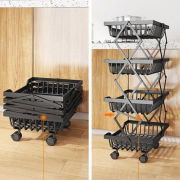 Τροχήλατη ραφιέρα τροφίμων κουζίνας – 1027-4 – 522114