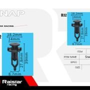 Σετ συνδετήρες αυτοκινήτου – 8pcs – R-F16101-15 – 180857