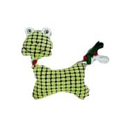 Λούτρινο παιχνίδι σκύλου ζωάκι με σχοινί – 19x26cm – 550745