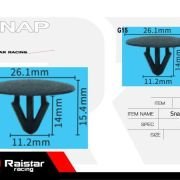 Σετ συνδετήρες αυτοκινήτου – 10pcs – R-F16101-09 – 180869