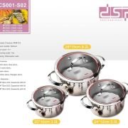 Σετ κατσαρόλες – 3pcs – CS001-S02 – DSP – 562380