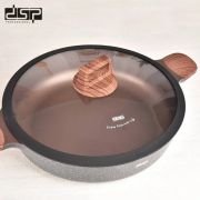 Ρηχή κατσαρόλα αντικολλητική με καπάκι – 3.9L – CA004-BS28-Black – DSP – 563776