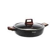 Ρηχή κατσαρόλα αντικολλητική με καπάκι – 2.7L – CA005-BS24-Black – DSP – 563950