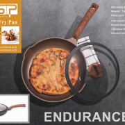 Αντικολλητικό τηγάνι με καπάκι – 2.7L – CA004-CD24-Black – DSP – 569426