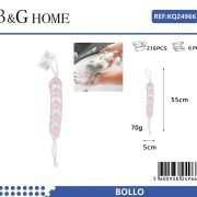 Σφουγγάρια μπάνιου δίχτυ σε σετ 6Χ – Light Pink – 24966