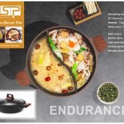 Κατσαρόλα αντικολλητική 2 θέσεων – 6.3L – CA004-G32-Black – DSP – 565909