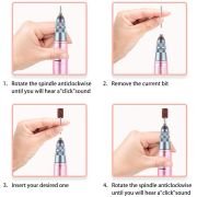 Ηλεκτρικός τροχός μανικιούρ-πεντικιούρ – VKN-JMD102 PRO – 581351 – Pink