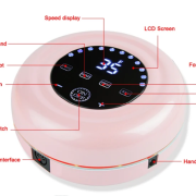 Ηλεκτρικός τροχός μανικιούρ-πεντικιούρ – JMD-216 – 581382 – Pink