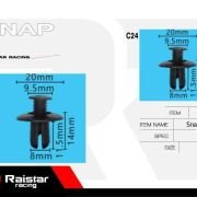 Σετ συνδετήρες αυτοκινήτου – 10pcs – R-F16101-07 – 180864