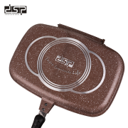 Διπλό αντικολλητικό τηγάνι Grill – CA007-F40-Brown – DSP – 610537