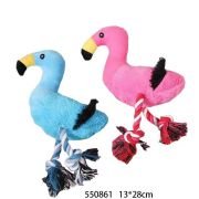 Λούτρινο παιχνίδι σκύλου ζωάκι με σχοινί – 13x28cm – 550861