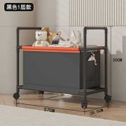 Καλάθι απλύτων & αποθήκευσης τροχήλατο – YH6906-1 – 114081 – Black