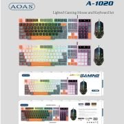 Σετ ενσύρματο πληκτρολόγιο & ποντίκι Gaming – A1020 – 655560 – White