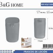 Θήκες κρεμοσάπουνου Dispenser πλαστικές – Σετ 5pcs – Grey – 21589