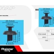 Σετ συνδετήρες αυτοκινήτου – 10pcs – R-F16101-16 – 180858