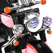 Παιδικό ηλεκτροκίνητο τρίκυκλο scooter με φάρο – BJQ-6388 – 701114 – White/Orange