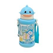 Παιδικό παγούρι πλαστικό με καλαμάκι – 650ml – 722436 – Blue