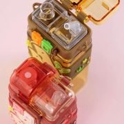 Παιδικό παγούρι πλαστικό με καλαμάκι – 650ml – 722474 – Pink