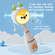 Βρεφικό παιχνίδι κουδουνίστρα με μασητικό και φωτισμό – 368-21B – 730308