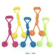 Παιχνίδι σκύλου σχοινί με μπάλες – 35cm – 12pcs – 550538