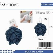 Σφουγγάρια μπάνιου δίχτυ σε σετ 6Χ – Blue – 24969