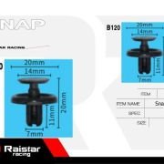 Σετ συνδετήρες αυτοκινήτου – 10pcs – R-F16101-19 – 180861