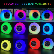 Ασύρματο ηχείο Bluetooth LED & ψηφιακό ρολόι – P11 – 810804