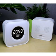 Ασύρματο ηχείο Bluetooth LED & ψηφιακό ρολόι – P10 – 810811