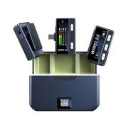 Ασύρματο mini επαναφορτιζόμενο πυκνωτικό μικρόφωνο για καταγραφή ήχου – iPhone – SX66 – 811412IP