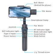 Σταθεροποιητής εικόνας Gimbal για smartphone – F10 Pro – 811481