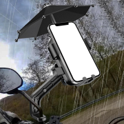 Βάση στήριξης smartphone ποδηλάτου/μοτοσυκλέτας με σκίαστρο – YC-M2S – 811900 – Pink