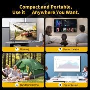 Κονσόλα παιχνιδιών & multimedia με προτζέκτορα και 2 χειριστήρια – HCS-350 MAX – 812921