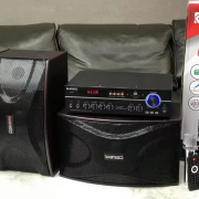 Σετ ηχεία subwoofer με ενισχυτή & μικρόφωνο Karaoke – QS-A8 – 813164