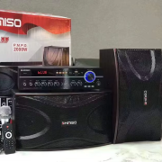 Σετ ηχεία subwoofer με ενισχυτή & μικρόφωνο Karaoke – QS-A8 – 813164