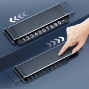 Πινακίδα αριθμού τηλεφώνου αυτοκινήτου – G201 – 813430 – Black