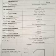 Υβριδικό Inverter καθαρού ημιτόνου – 5KVA – 819416