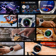 Σετ Smartwatch με 3 λουράκια – Z83 MAX – 880518 – Black