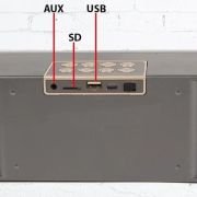 Ασύρματο ηχείο Bluetooth με 2 μικρόφωνα Karaoke – YS215 – 887271 – Grey